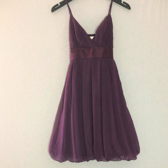 COSTA BLANCA purple flare dress w satin tie detail - Picture 1 of 2
